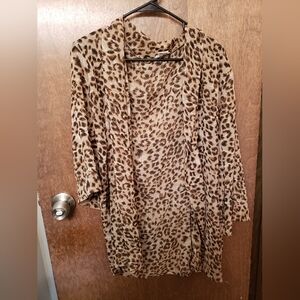 Dizzire Leopard Print Cardigan